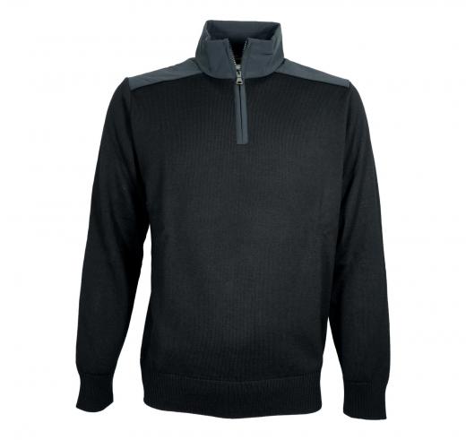 PAUL SHARK Cardigan Mezza Zip Uomo In Lana 99311021 Colore Nero 011