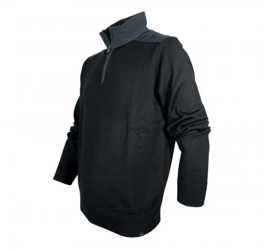 PAUL SHARK Cardigan Mezza Zip Uomo In Lana 99311021 Colore Nero 011