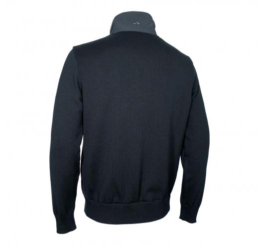 PAUL SHARK Cardigan Uomo Hybrid Zip Up In Typhoon 99311023 Colore Nero 011