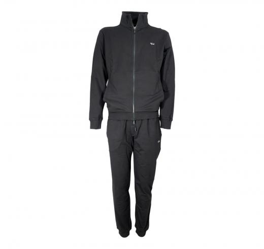 PAUL SHARK Tuta Uomo Sportiva In Cotone Con Badge Iconico 99311012 Colore Nero 011