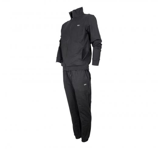 PAUL SHARK Tuta Uomo Sportiva In Cotone Con Badge Iconico 99311012 Colore Nero 011