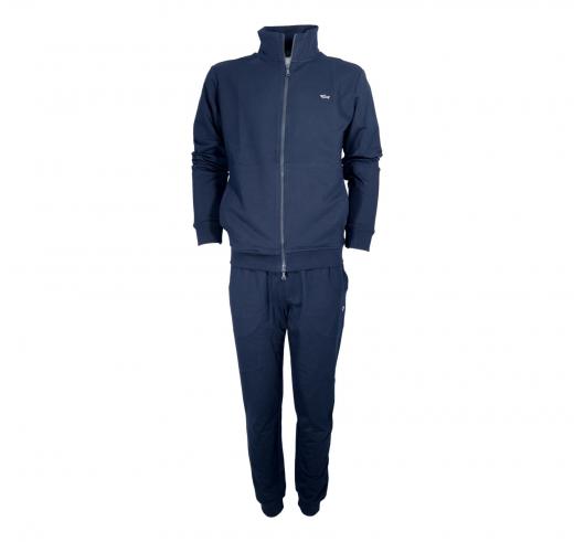 PAUL SHARK Tuta Uomo Sportiva In Cotone Con Badge Iconico 99311012 Colore Blu 013