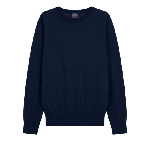 PAUL SHARK Maglia Uomo Girocollo In Lana Merino Extra Fine Winter Summer 99311015 050 Colore Blu