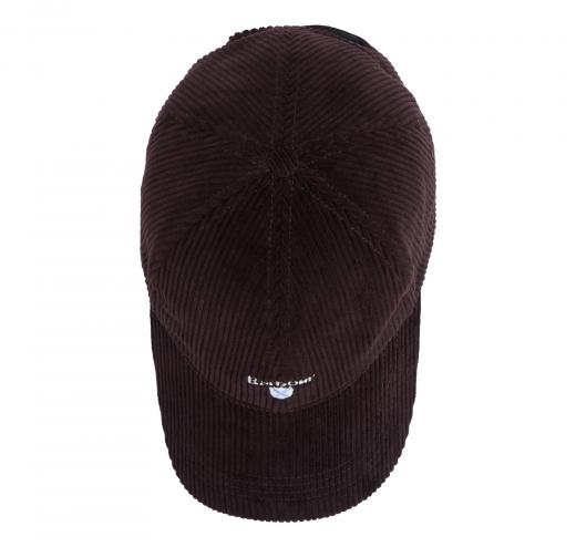 BARBOUR Cappello Baseball Uomo a Coste Sottili Preston Cord MHA0911BR511 Colore Marrone