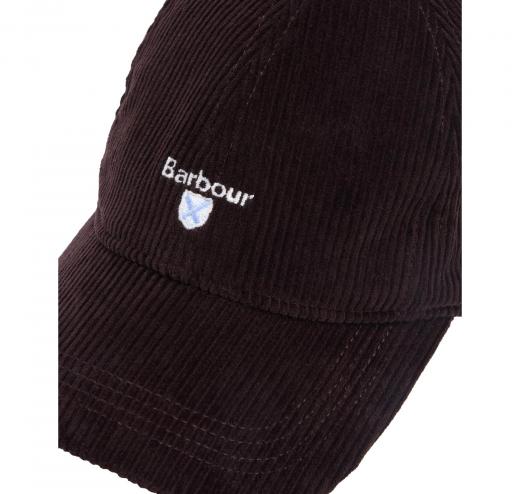 BARBOUR Cappello Baseball Uomo a Coste Sottili Preston Cord MHA0911BR511 Colore Marrone