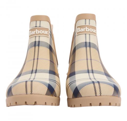 BARBOUR Stivaletti Donna Wellington Wilton Hessian Tartan LRF0066BR51 Colore Beige