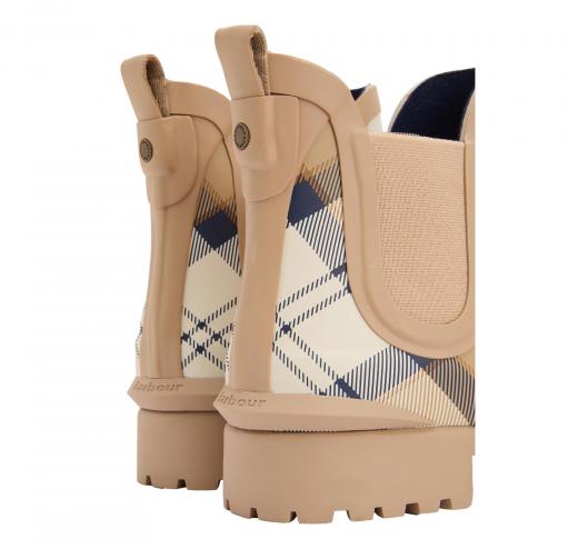 BARBOUR Stivaletti Donna Wellington Wilton Hessian Tartan LRF0066BR51 Colore Beige