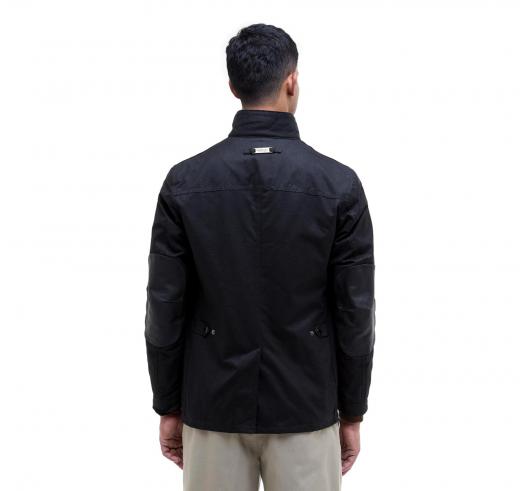 BARBOUR Ogston Waxed Jacket MWX0700BK11 Black Uomo