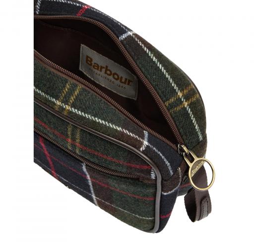 BARBOUR Beauty Case Donna Allowhay Tartan Wash Bag LAC0331OL911 Colore Verde Oliva