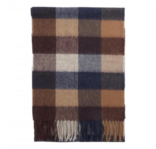 BARBOUR Sciarpa Uomo Large Tattersall USC0005TN381 Colore Midnight Oak