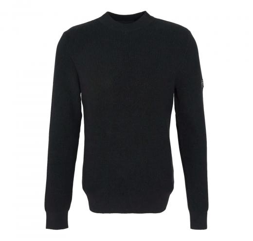 BARBOUR INTERNATIONAL Maglione Uomo Crew Neck Jumper MKN1611BK31 Nero Casual Elegante