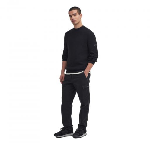BARBOUR INTERNATIONAL Maglione Uomo Crew Neck Jumper MKN1611BK31 Nero Casual Elegante