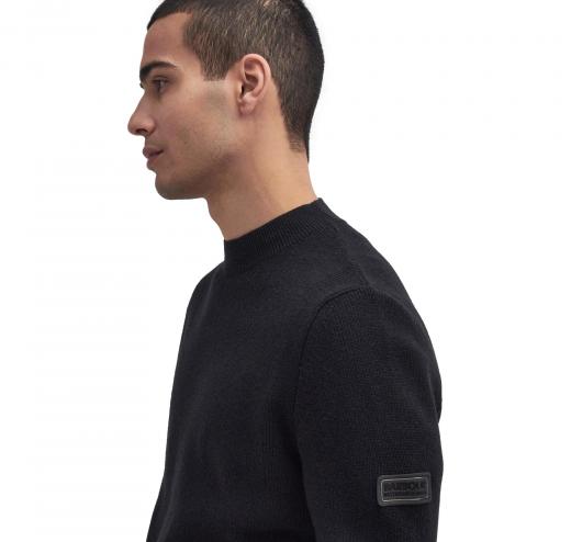 BARBOUR INTERNATIONAL Maglione Uomo Crew Neck Jumper MKN1611BK31 Nero Casual Elegante