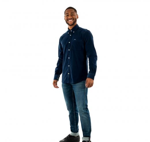 BARBOUR Camicia Uomo In Cotone Ramsey MSH5001MI32 Colore Blu