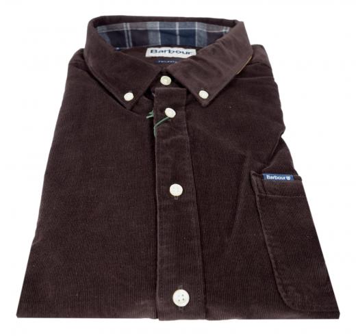 Barbour Camicia Uomo in Cotone Modello MSH5001BR17 Colore Marrone