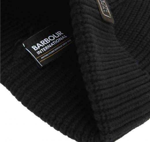 BARBOUR International Sweeper Beanie and Scarf Gift Set MGS0092BK111 Nero