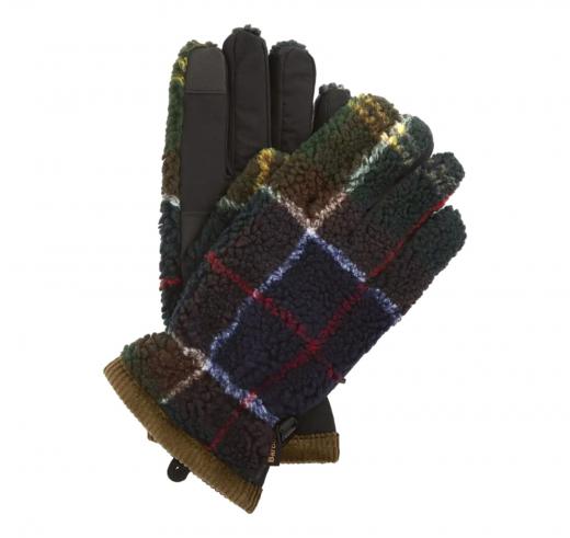 BARBOUR Guanti uOMO Field In pile Con Motivo MGL0147TN11 Tartan Classic.