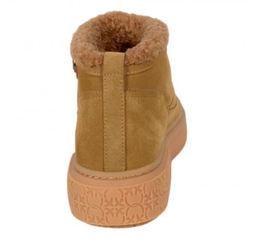 PINKO Modello Yoko 22 Mid Sneakers SS0105P055 Colore Cognac