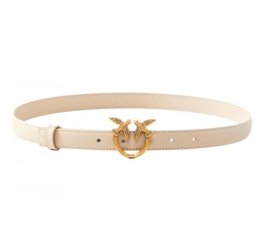PINKO Cintura Donna Love Berry H2 Belt Vit Seta 100143 Colore Beige C50Q