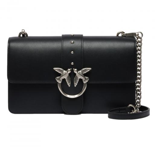 PINKO Borsa Donna Love One Classic St Cl Vitello Seta 105857 Colore Nero Z99O