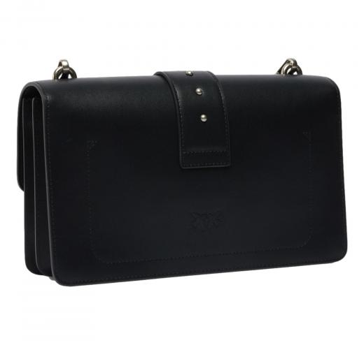 PINKO Borsa Donna Love One Classic St Cl Vitello Seta 105857 Colore Nero Z99O
