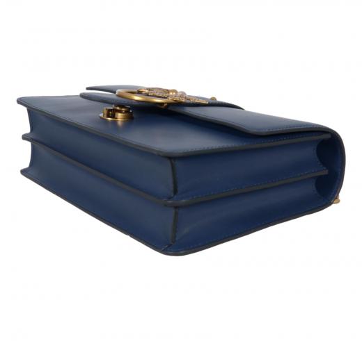 PINKO Borsa Donna Love One Classic St Cl Vitello Seta 105857 Colore Blu Indaco G08Q