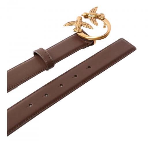 PINKO Cintura Donna Love Berry H3 Belt Vit Seta 100125 Colore Marrone L74Q
