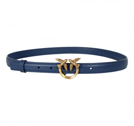 PINKO Cintura Donna Love Berry H2 Belt Vit Seta 100143 Colore Blu Indaco G08Q