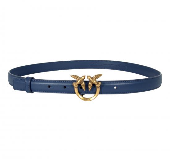 PINKO Cintura Donna Love Berry H2 Belt Vit Seta 100143 Colore Blu Indaco G08Q