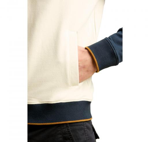 AERONAUTICA MILITARE Felpa Uomo Full Zip Ricamata Con Frecce Tricolori FE2062UF00662 Colore Bianco Blu