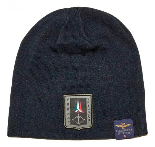 AERONAUTICA MILITARE Berretto Uomo Toque Patch Frecce Tricolori CU0036UL00450 Colore Blu