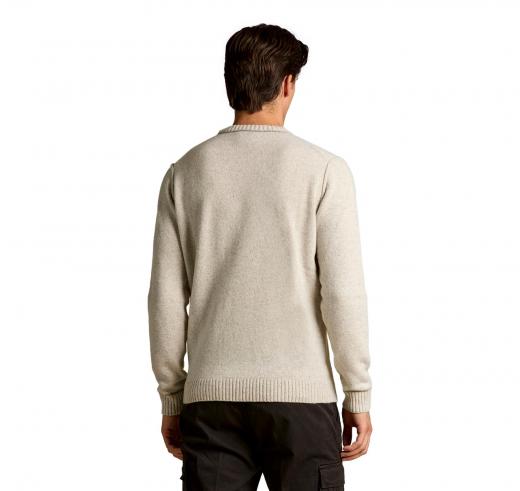 AERONAUTICA MILITARE Maglia Girocollo In Lana Tinto Filo MA1608UL00924 Colore Grigio Chiaro