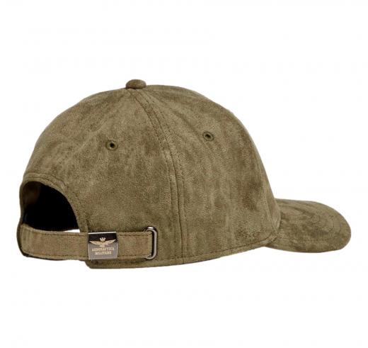 AERONAUTICA MILITARE Cappellino Uomo Effetto Suede Con Logo HA1229UCT04237 Colore Mud