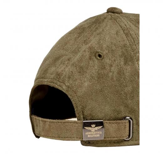 AERONAUTICA MILITARE Cappellino Uomo Effetto Suede Con Logo HA1229UCT04237 Colore Mud