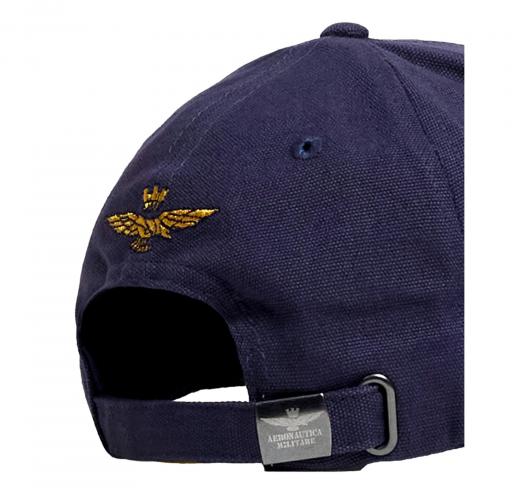 AERONAUTICA MILITARE Cappellino Uomo In Canvas Con Patches HA1150UCT03043 Colore Blu