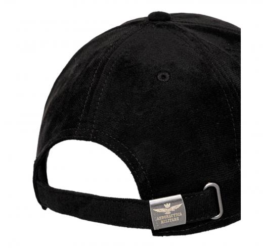 AERONAUTICA MILITARE Cappellino Uomo Effetto Suede Con Logo HA1229UCT04237 Colore Nero