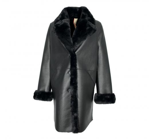 VLAB Giaccone Donna Con Tasche Laterali FW56032 Stormy Colore Nero