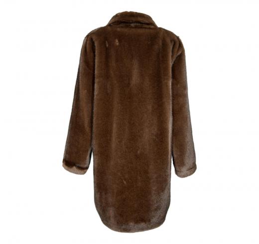 VLAB Giaccone Donna Audrey FW56054 Double Face Colore Marrone