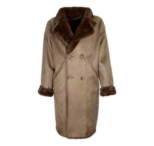 VLAB Giaccone Donna Audrey FW56054 Double Face Colore Marrone