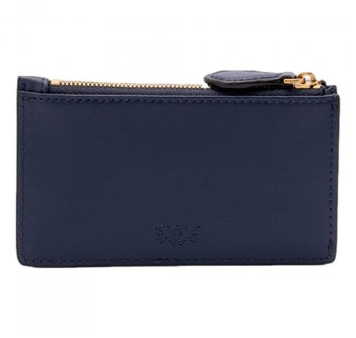PINKO Portacarte Donna Airone Chardholder Vitello Seta 100251 G08Q Colore Blu