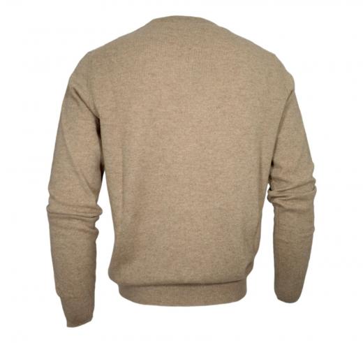 CASHMERE COMPANY Maglia Girocollo Uomo In Puro Cashmere Colore 114 Beige