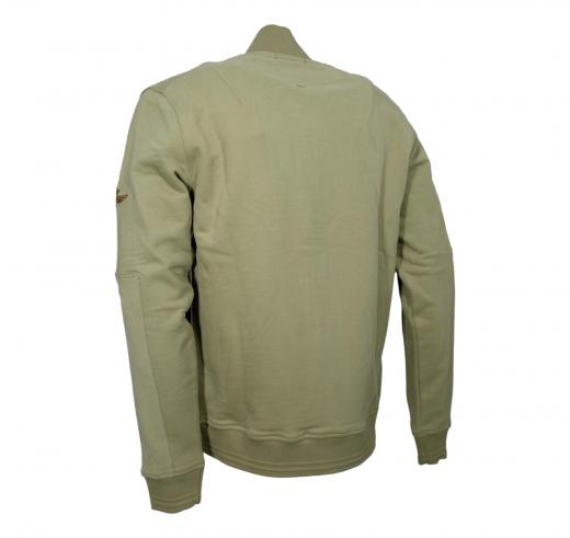 AERONAUTICA MILITARE Felpa Uomo Full Zip Ricamata FE2071UF00669 Colore Verde Militare