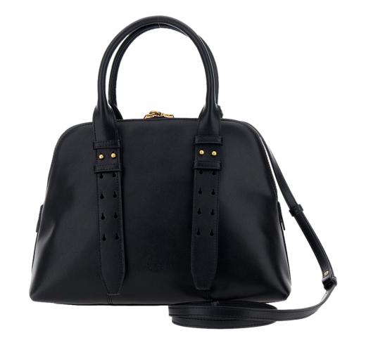 PINKO Borsa Donna Bowling Bag Medium Vitello Morbido 105906 Colore Nero Z99Q