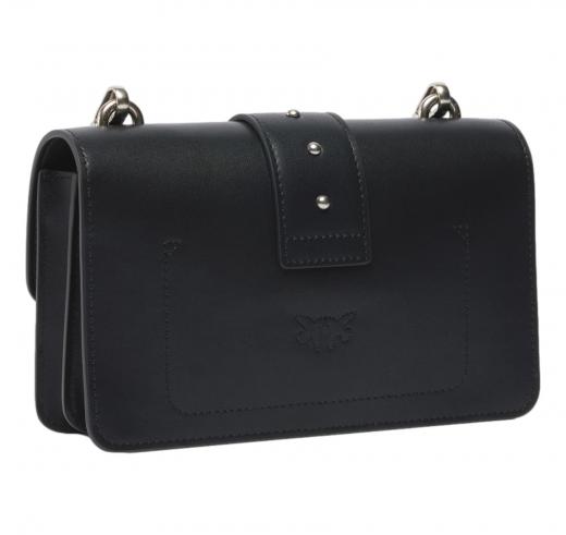 PINKO Borsa Donna Love One Mini St Cl Vitello Seta 105856 Colore Nero Z99O