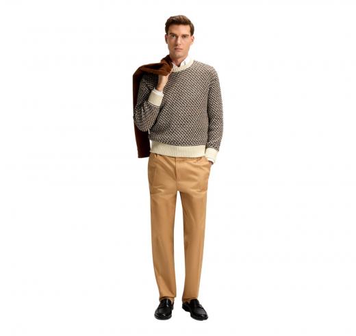 BOSS Maglione Uomo In Cotone Con Una Lavorazione Pregiata C Imauro 50543159 Colore Multicolore