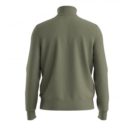 BOSS Cardigan Uomo In Lana Vergine Con Zip 50543153 Colore Verde Salvia