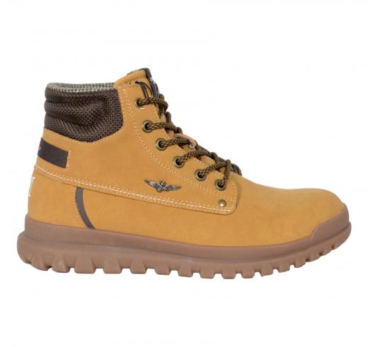 AERONAUTICA MILITARE Stivaletto Uomo Autunno Inverno Pelle Scamosciata SC0317 Colore Chiaro