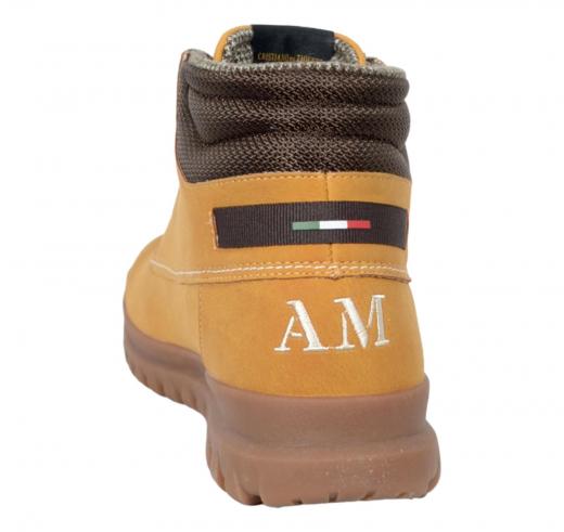 AERONAUTICA MILITARE Stivaletto Uomo Autunno Inverno Pelle Scamosciata SC0317 Colore Chiaro