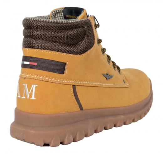AERONAUTICA MILITARE Stivaletto Uomo Autunno Inverno Pelle Scamosciata SC0317 Colore Chiaro