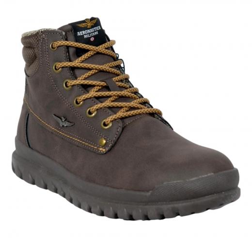 AERONAUTICA MILITARE Stivaletto Uomo Autunno Inverno Pelle Scamosciata SC0317 Colore Marrone